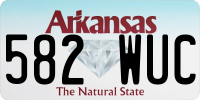 AR license plate 582WUC