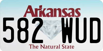 AR license plate 582WUD
