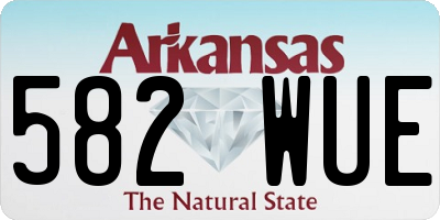 AR license plate 582WUE