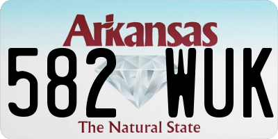AR license plate 582WUK
