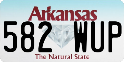 AR license plate 582WUP