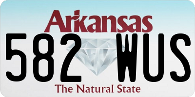 AR license plate 582WUS