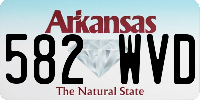 AR license plate 582WVD