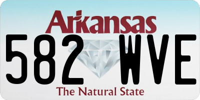 AR license plate 582WVE