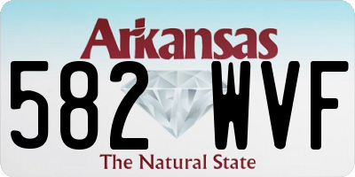 AR license plate 582WVF