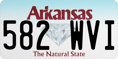 AR license plate 582WVI
