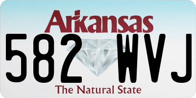 AR license plate 582WVJ