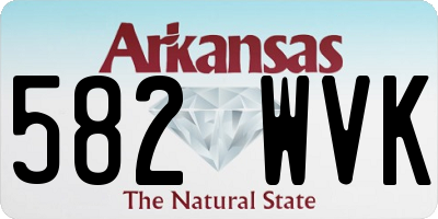 AR license plate 582WVK