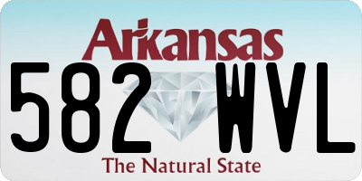 AR license plate 582WVL