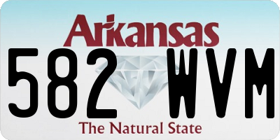 AR license plate 582WVM