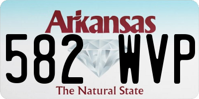 AR license plate 582WVP