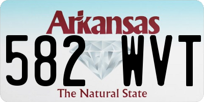 AR license plate 582WVT