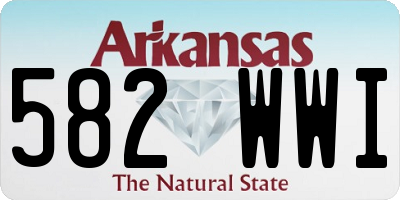 AR license plate 582WWI