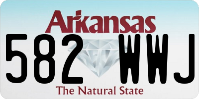 AR license plate 582WWJ