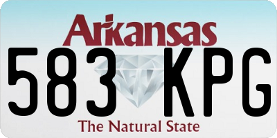 AR license plate 583KPG