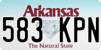 AR license plate 583KPN