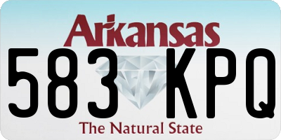 AR license plate 583KPQ