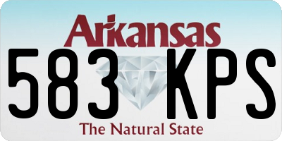 AR license plate 583KPS