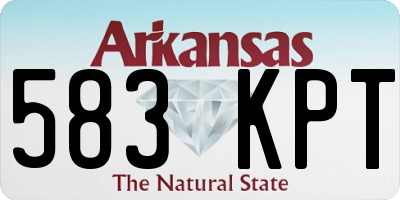 AR license plate 583KPT