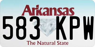 AR license plate 583KPW