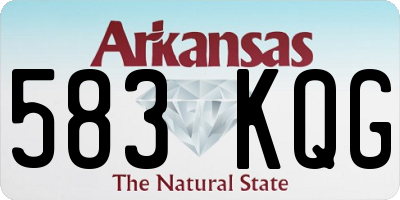 AR license plate 583KQG