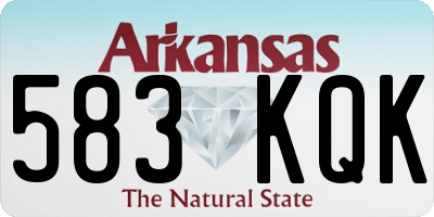AR license plate 583KQK