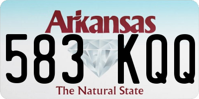 AR license plate 583KQQ