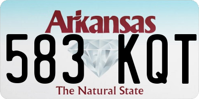 AR license plate 583KQT