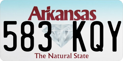 AR license plate 583KQY