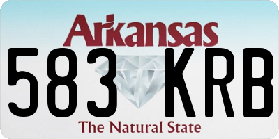 AR license plate 583KRB