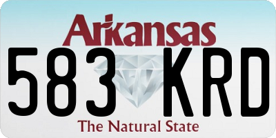 AR license plate 583KRD