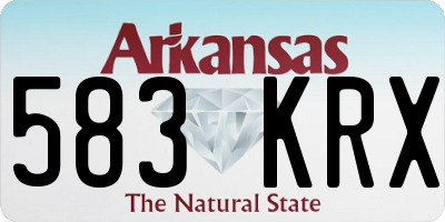 AR license plate 583KRX