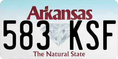AR license plate 583KSF