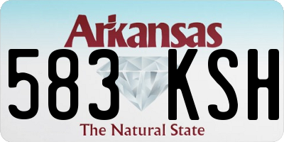 AR license plate 583KSH