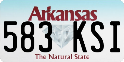 AR license plate 583KSI