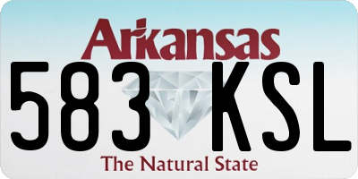 AR license plate 583KSL