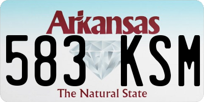 AR license plate 583KSM