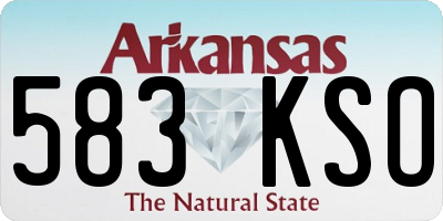 AR license plate 583KSO