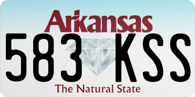 AR license plate 583KSS