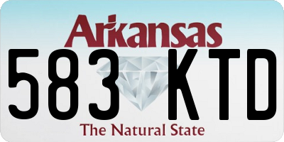 AR license plate 583KTD