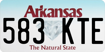 AR license plate 583KTE