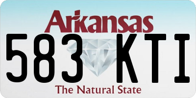 AR license plate 583KTI