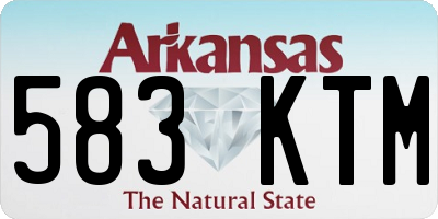 AR license plate 583KTM