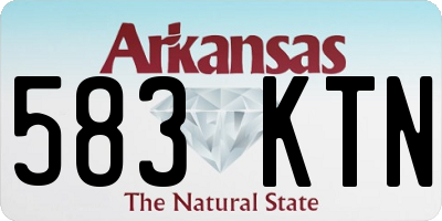 AR license plate 583KTN