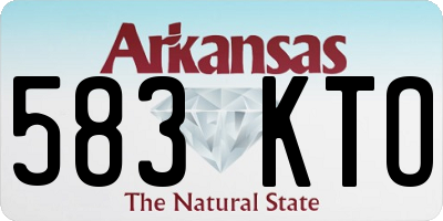 AR license plate 583KTO