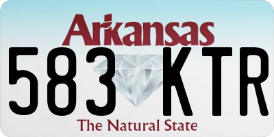 AR license plate 583KTR