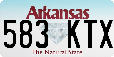 AR license plate 583KTX