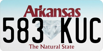 AR license plate 583KUC