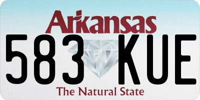 AR license plate 583KUE