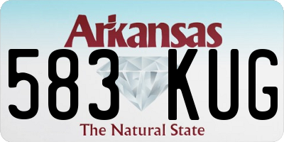 AR license plate 583KUG